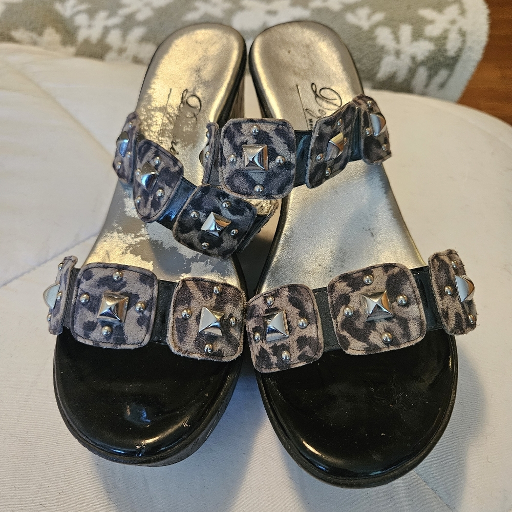 Studded Wedge Sandal